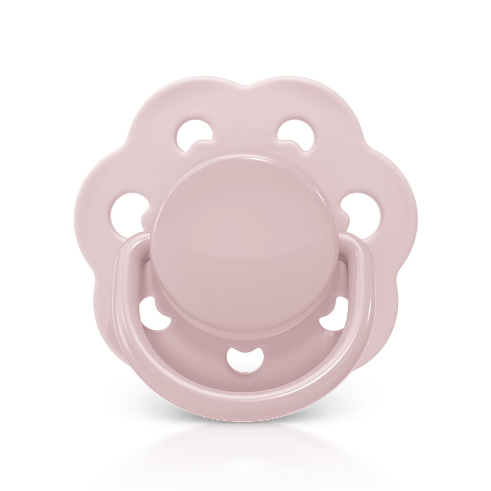 Chupeta Candy Style Bico Redondo em Silicone 0m+ Rosa Lillo
