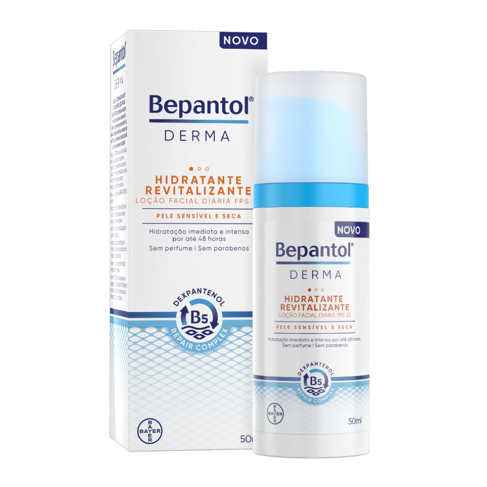 Loção Facial Hidratante Derma Revitalizante FPS25 - Bepantol