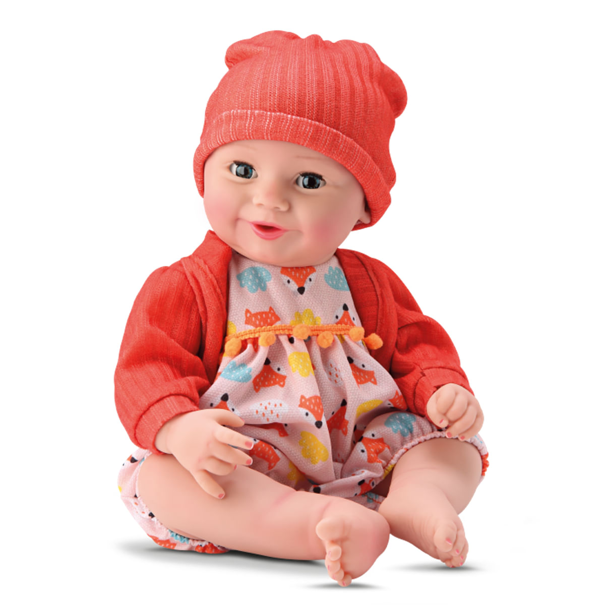 Boneca Bebê Newborn Collection Chupeta e Body - Divertoys