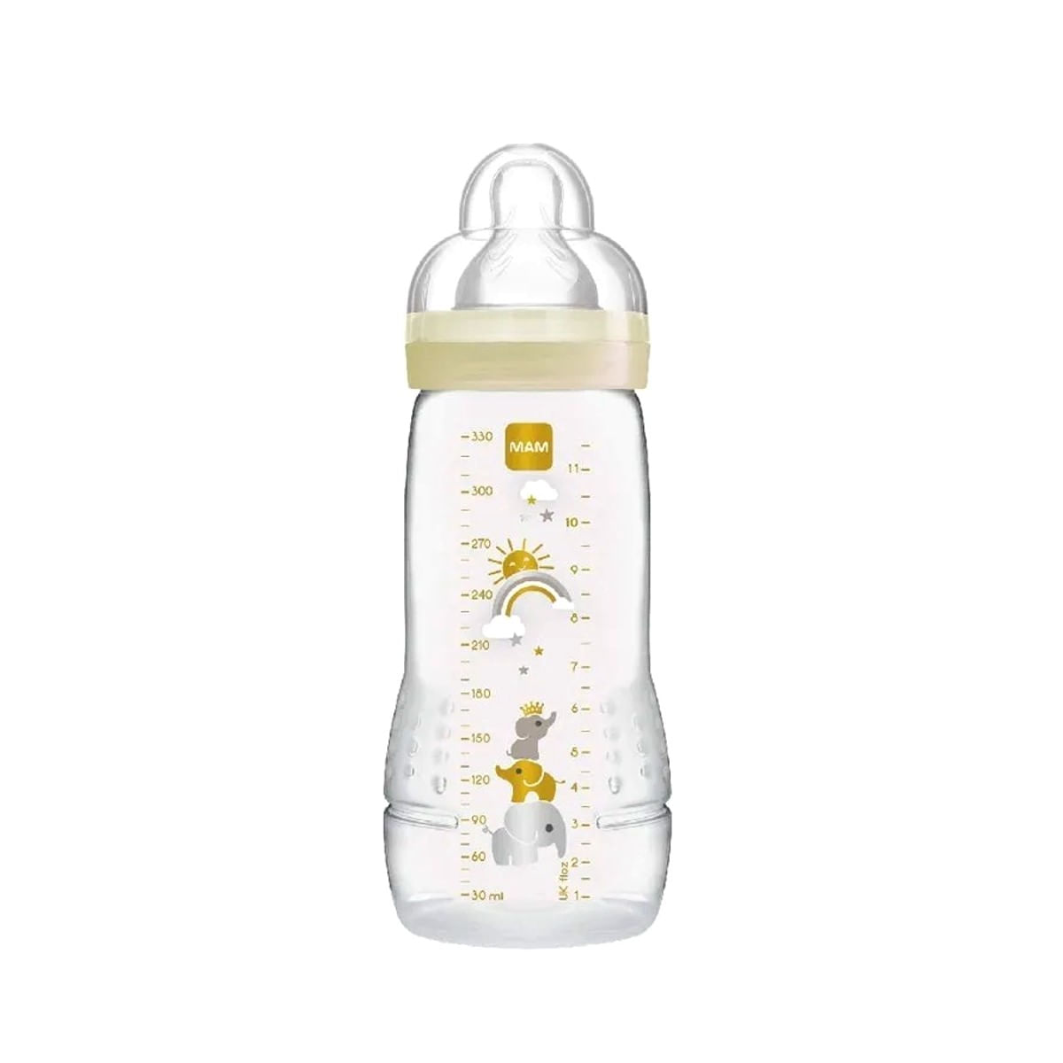 Kit 2 Mamadeiras Easy Active 270/330ml 2m+ Neutra - MAM