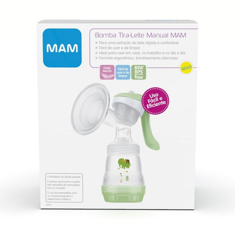 Bomba Extratora Manual de Leite Materno Breast Pump MAM