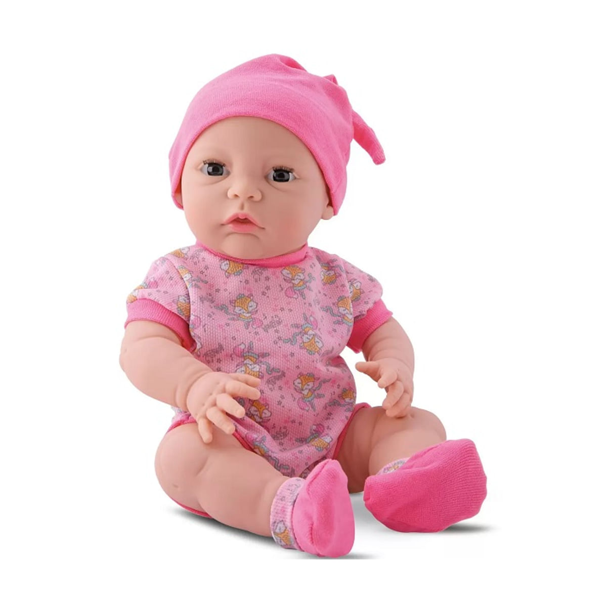 Boneca New Born Diver  Premium Menina Sem Cabelo - Divertoys