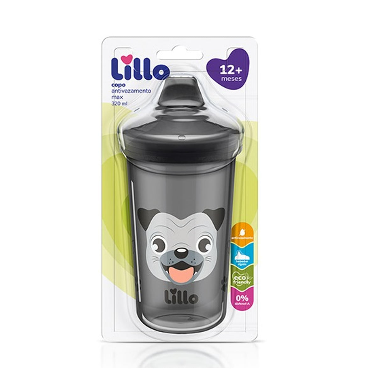 Copo de transição Antivazamento 320ml Eco Max Cachorro Lillo