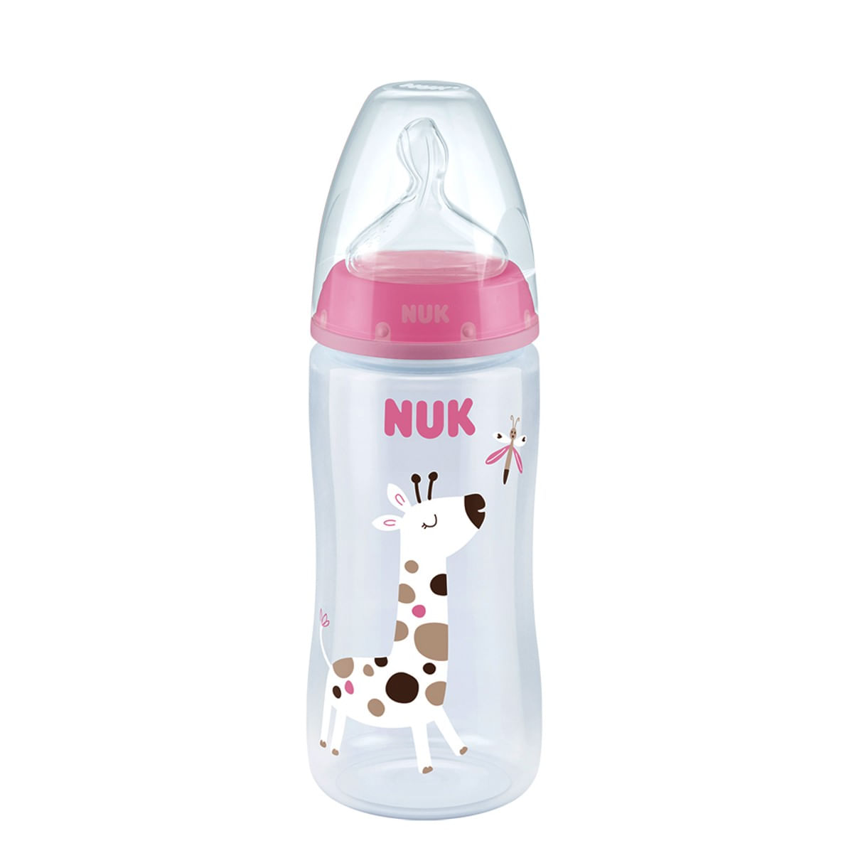 Mamadeira First Choice Controle Temperatura 360ml Rosa - Nuk