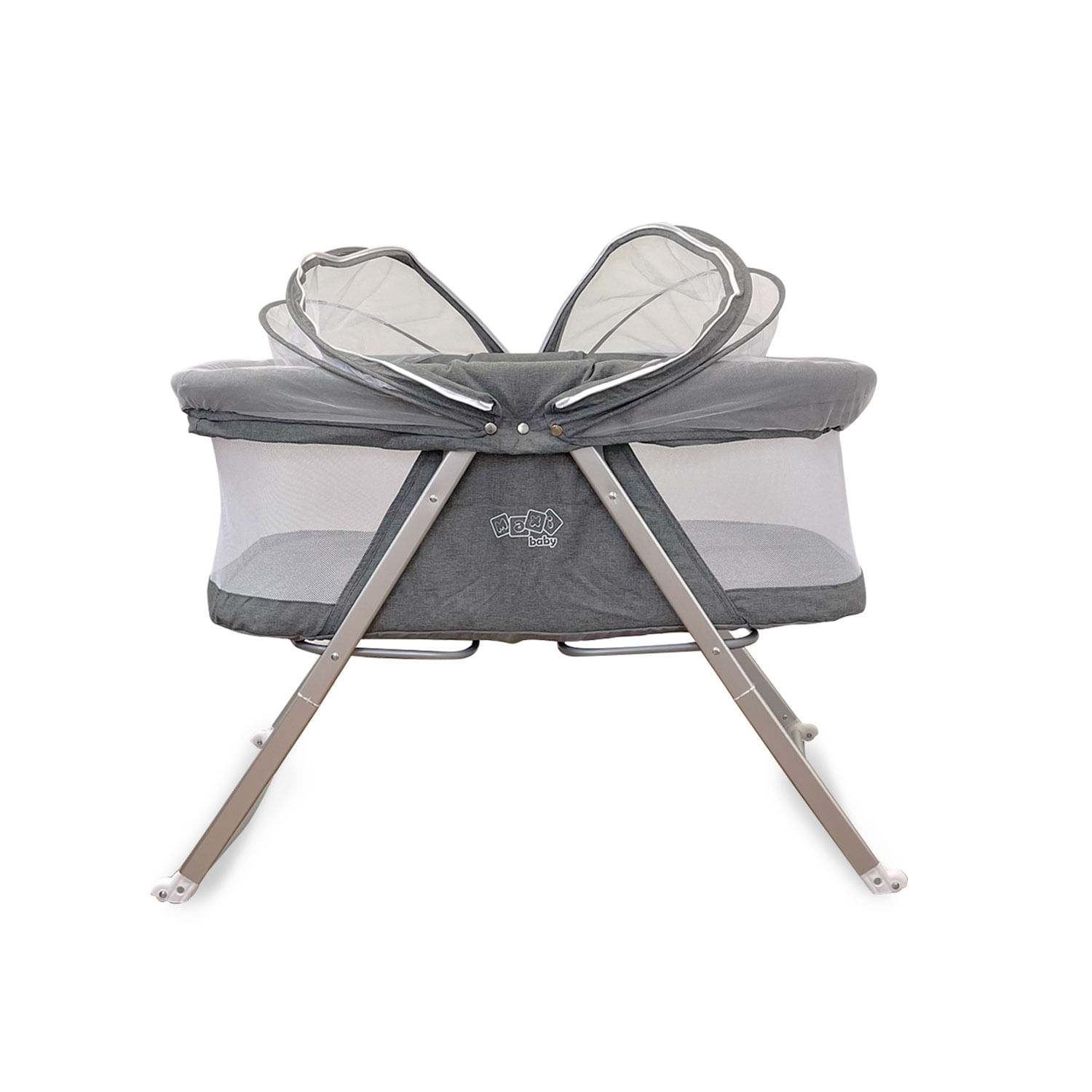 Berço Moisés Portátil Com Balanço Comfy 9kgs Cinza - MaxiBaby