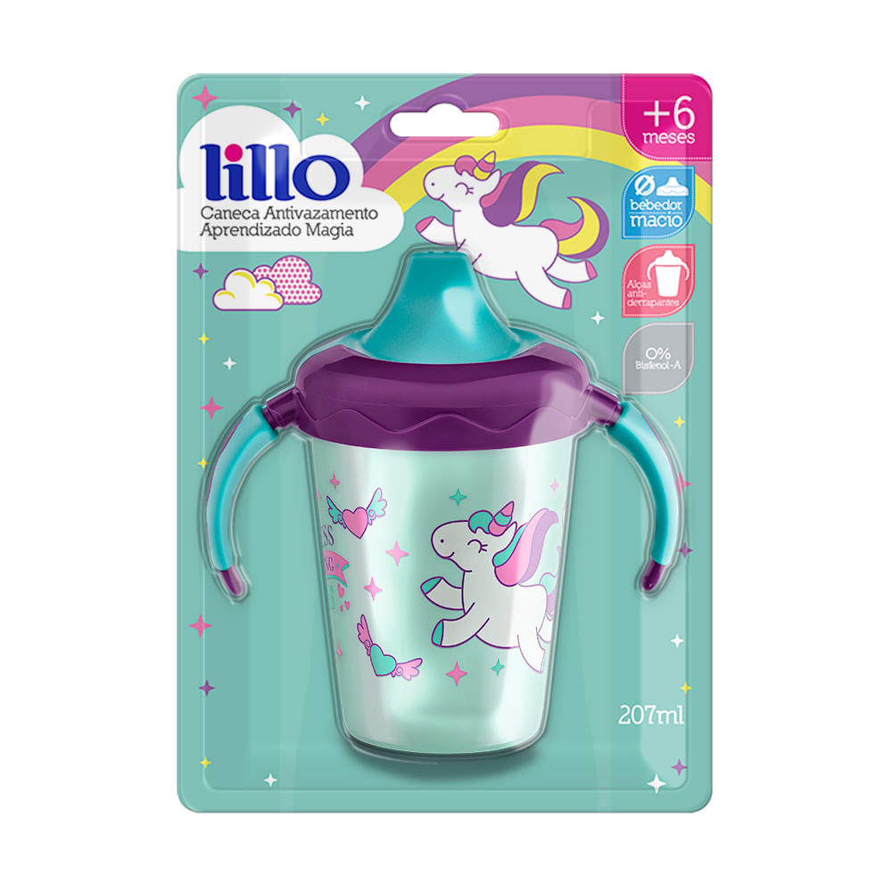 Copo De Treinamento Antivazamento Magia Uni 207ml Lillo