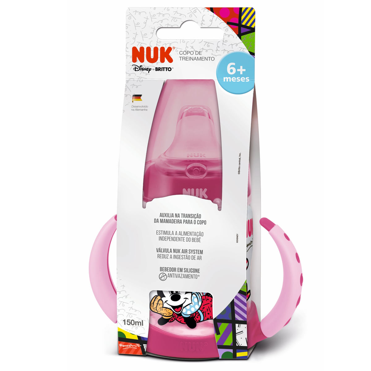 Copo De Transição Com Alça 150ml Disney By Britto Minnie NUK