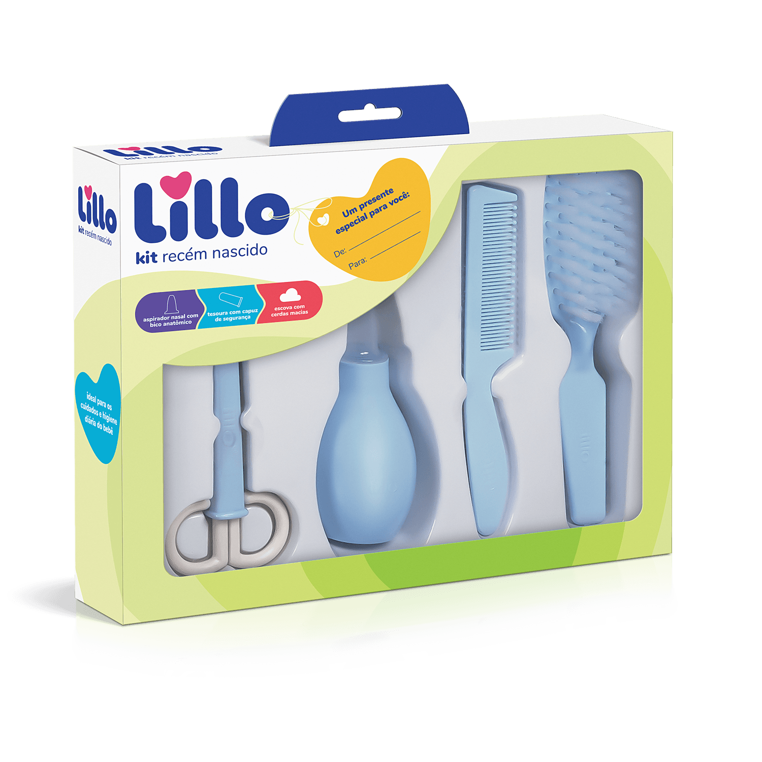Kit De Higiene Para Recém Nascido Azul - Lillo