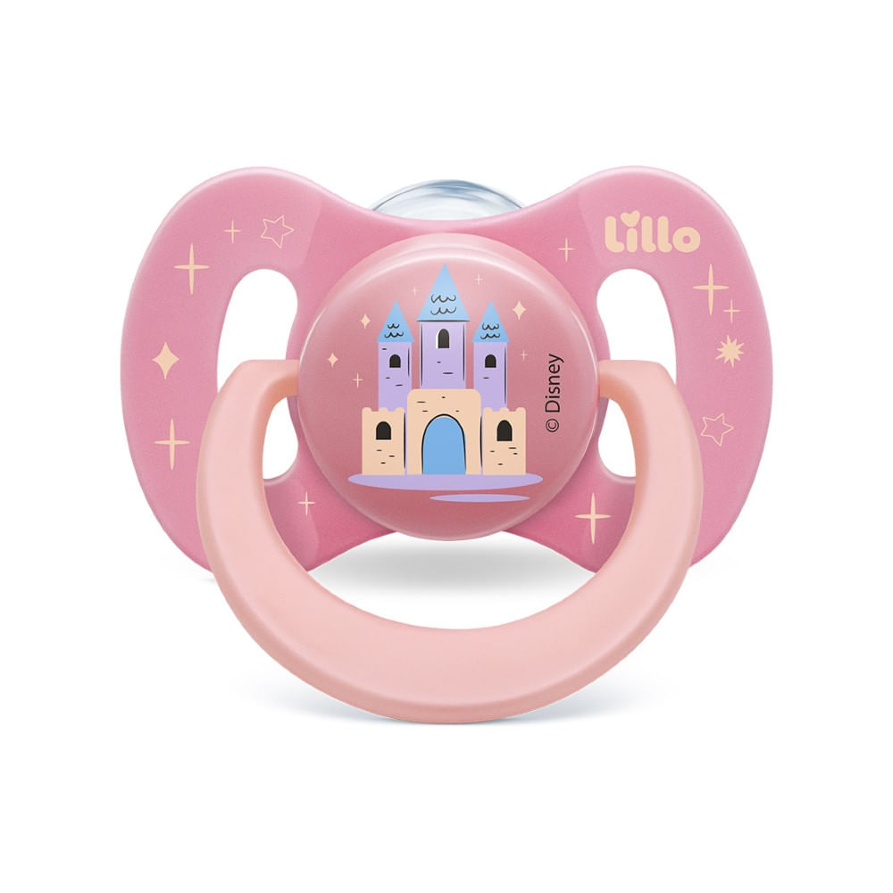 Chupeta Funny Brilha no Escuro Disney 6m+ Rosa Lillo
