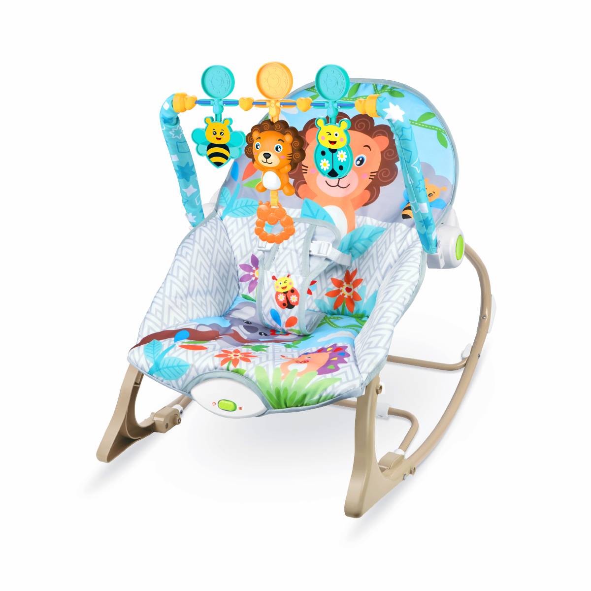 Cadeira de Descanso e Balanço Bebê Funtime Leão Maxi Baby