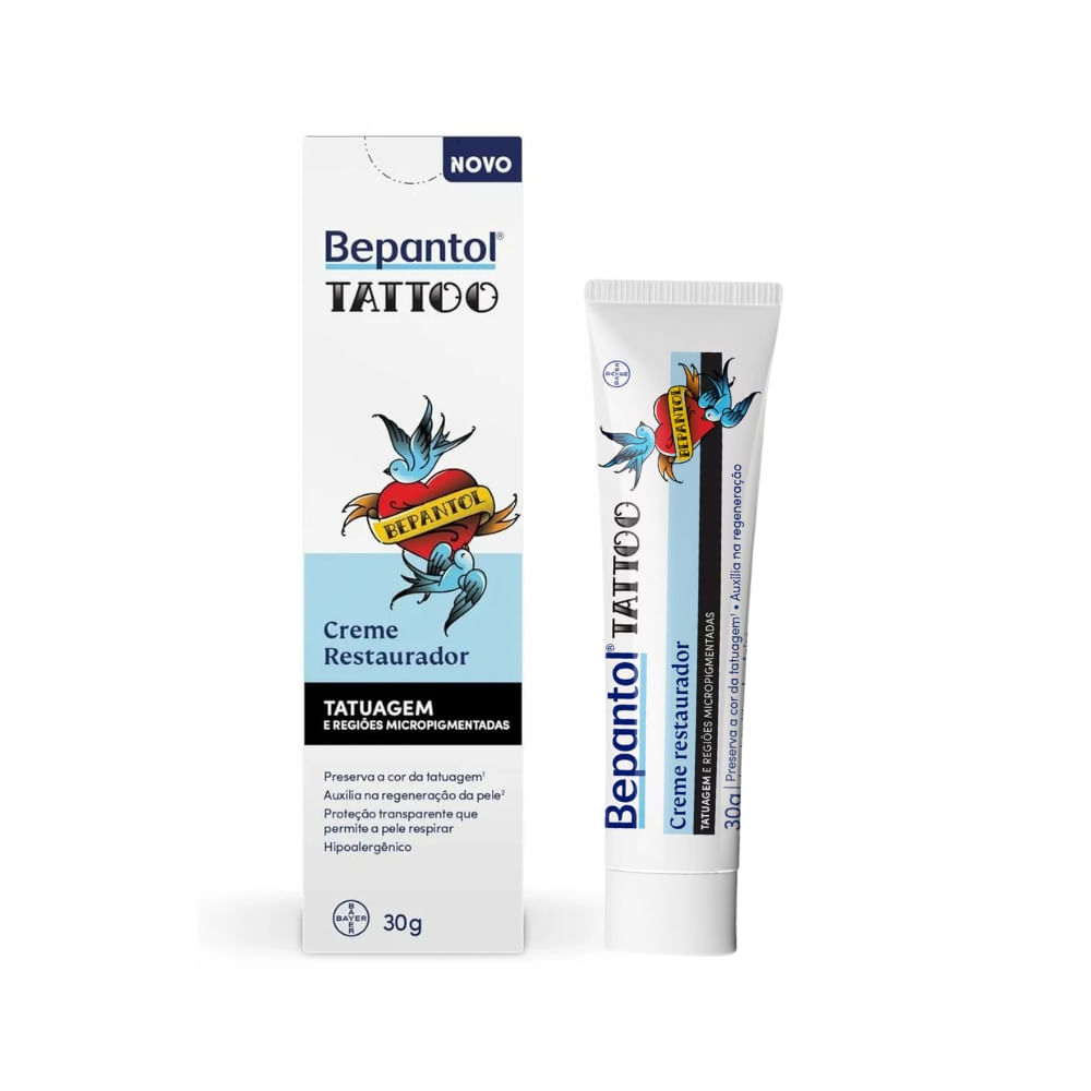 Creme Hidratante Restaurador Para Tatuagem 30g - Bepantol