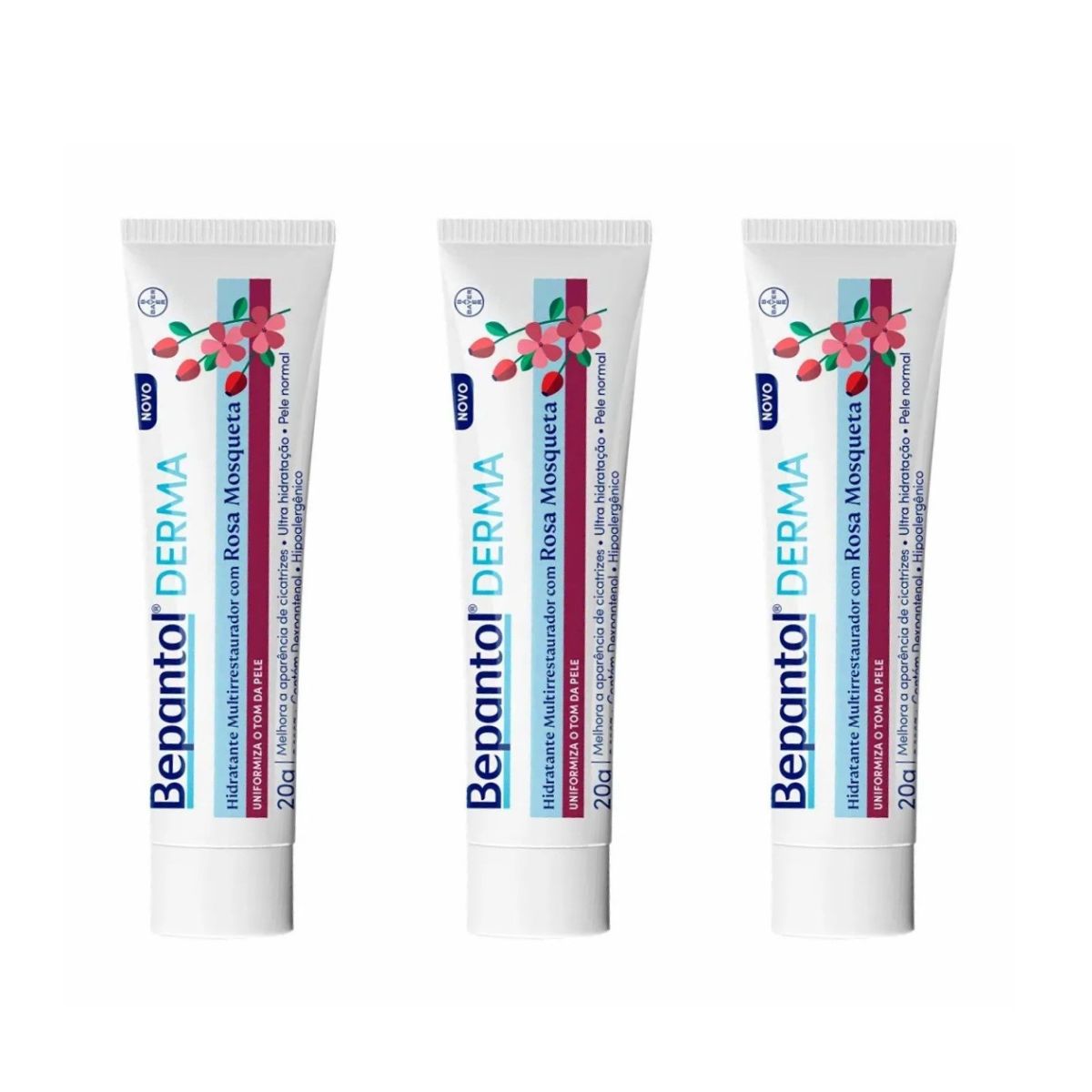 Hidratante Multirestaurador Rosa Mosqueta 3un Bepantol Derma
