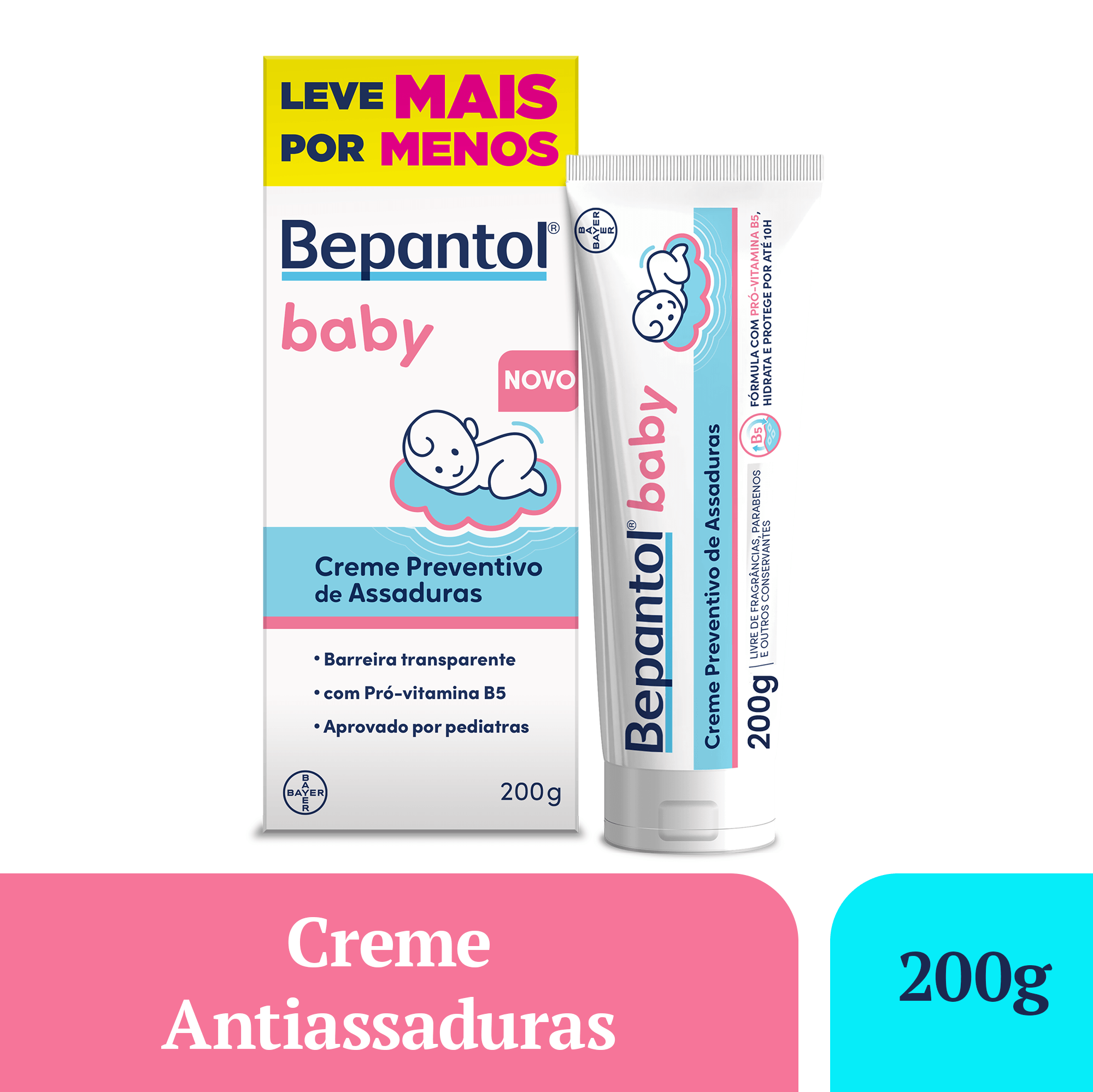 Creme Pomada de Assadura Lanolina e Vit B5 200g Bepantol