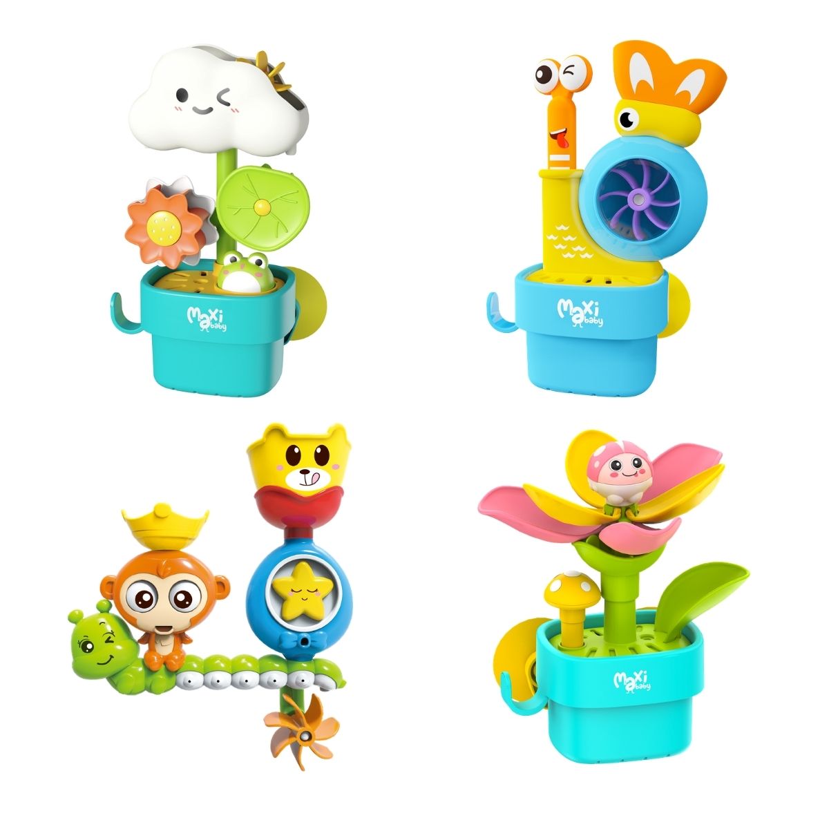 Brinquedo de Banho Bebê Com Ventosa Aquababy Maxi Baby