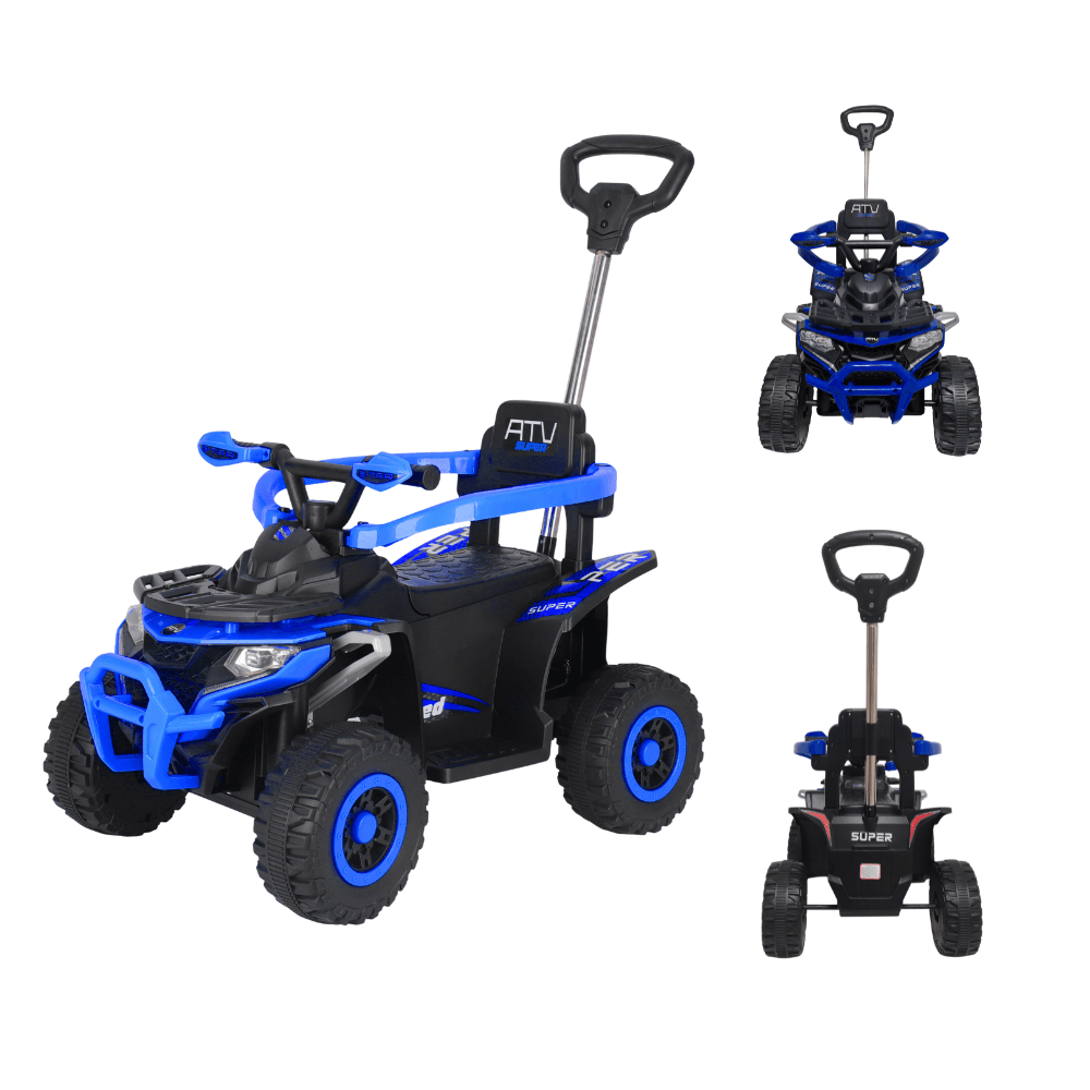 Quadriciclo Infantil C/ Empurrador e Luzes Ride On Maxi Toys